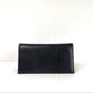 ASOS Breast wallet faux snake skin in black